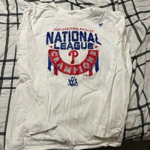 Fanatics Philadelphia Phillies National League Champions White Tee